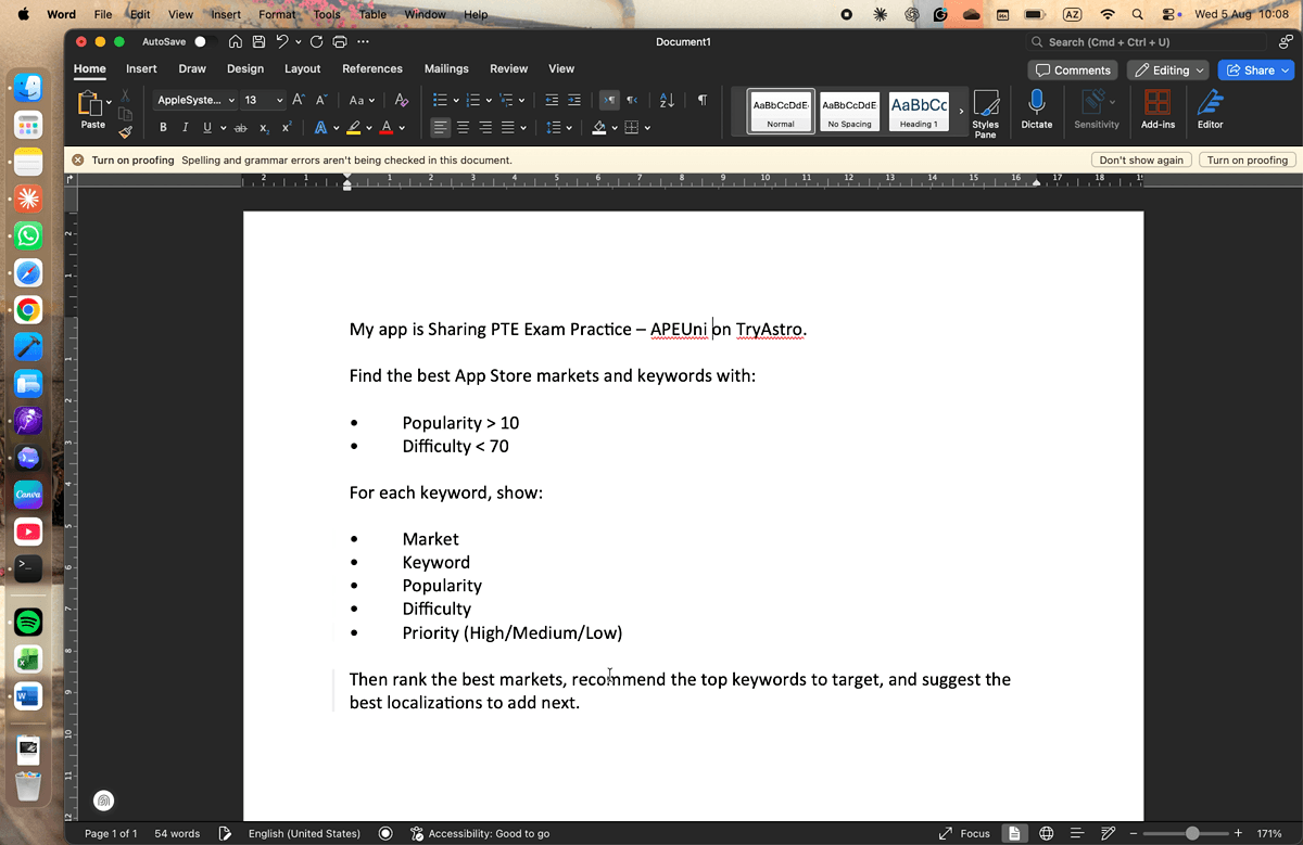 Buyer-only lesson preview for using Grok with Tryastro for ASO research